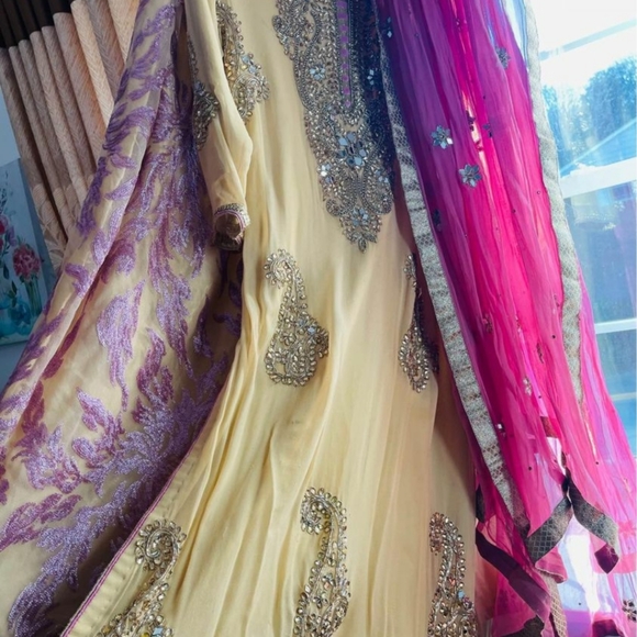 Pakistani three pieces salwar suit dress sarara small - Picture 16 of 16